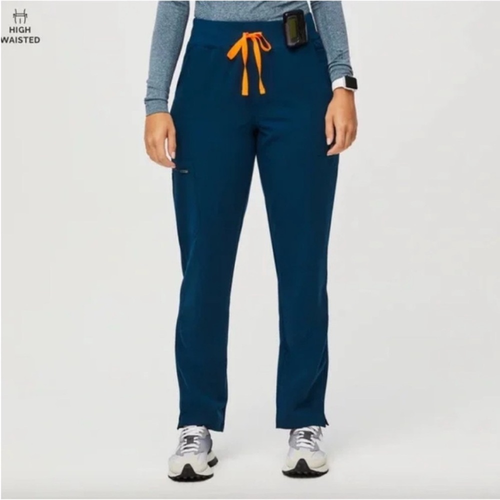 Figs deep reef high waisted yola skinny scrub pants
